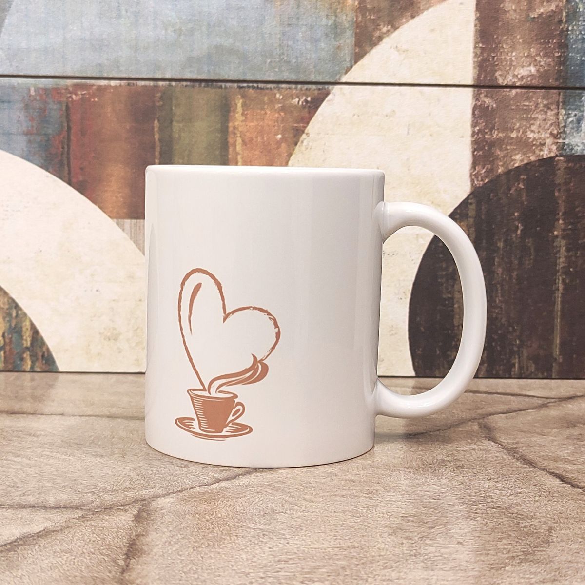 Coffee Obsessed mug design inside view