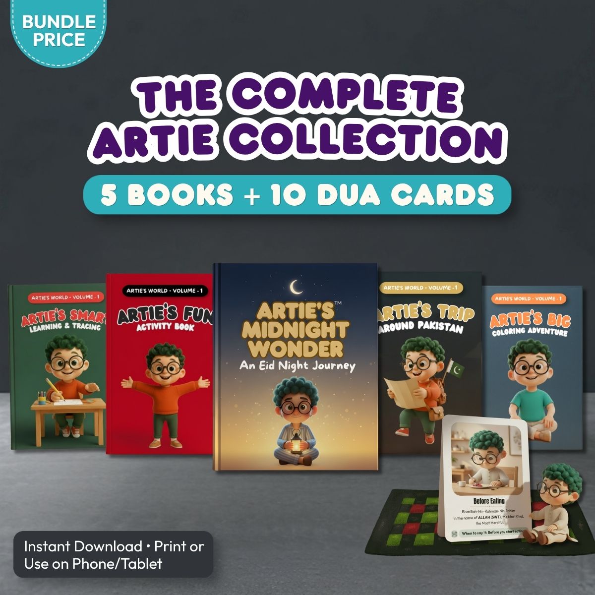 The Complete Artie™ Collection (5 Books + 10 Dua Cards)