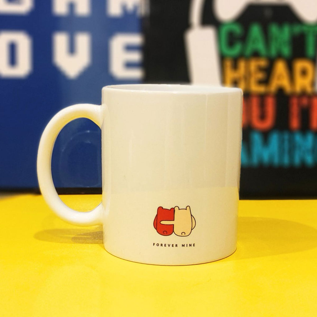 forever mine mug design close up