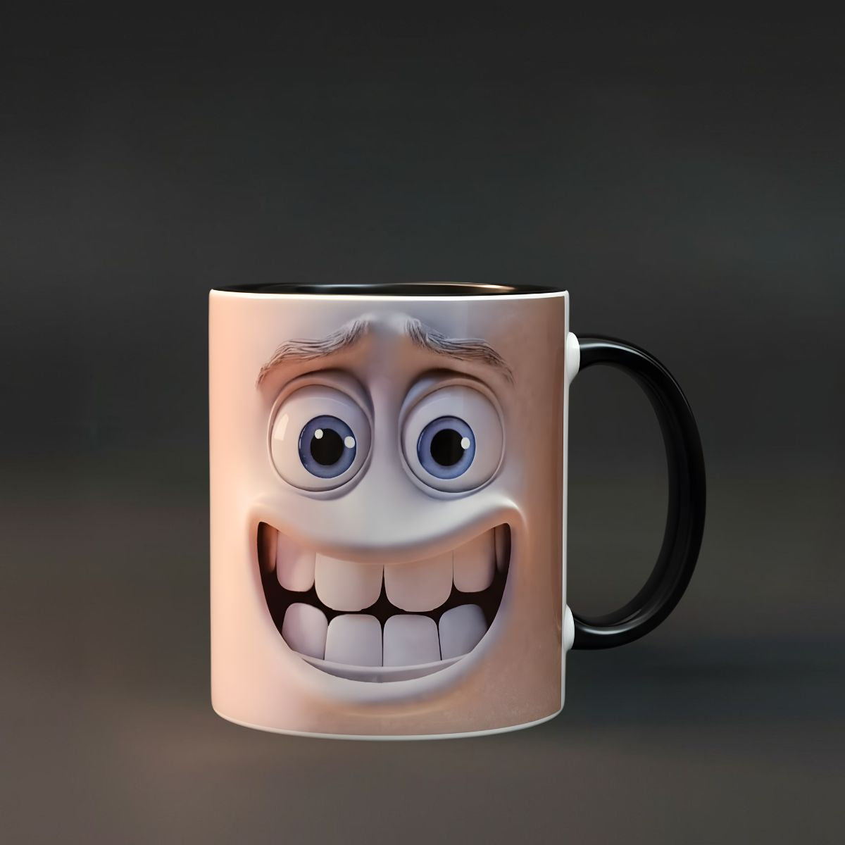 Goofy Grin Mug close up