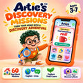 Artie’s Discovery Missions real-world learning adventure for kids ages 3–7 with 60 discovery missions