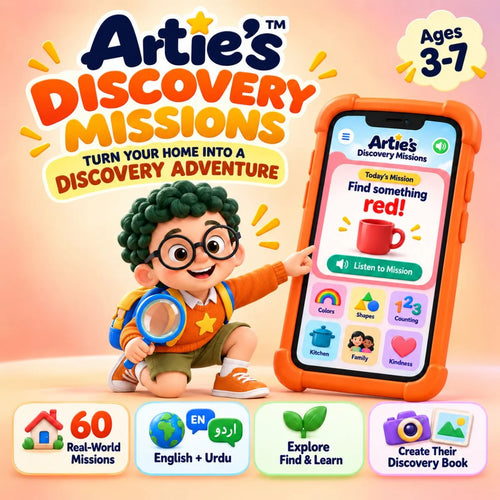 Artie’s Discovery Missions real-world learning adventure for kids ages 3–7 with 60 discovery missions