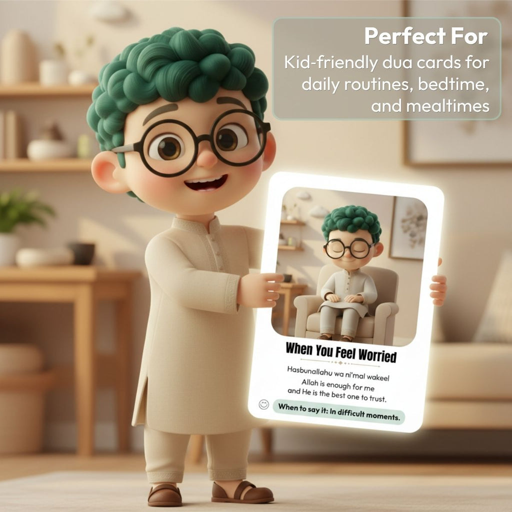 Artie™ Islamic Dua Cards (Set 1) | 10 Kid-Friendly Dua Cards