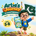 Artie’s Journey Around Pakistan interactive digital adventure for kids ages 5–8