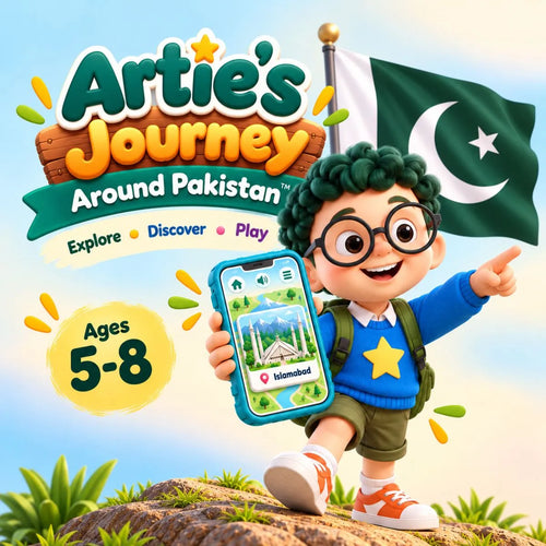 Artie’s Journey Around Pakistan interactive digital adventure for kids ages 5–8