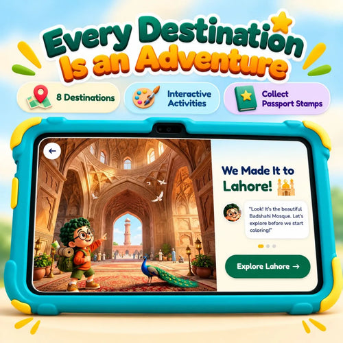 Artie exploring Lahore in a digital adventure featuring 8 Pakistan destinations, interactive activities and passport stamps