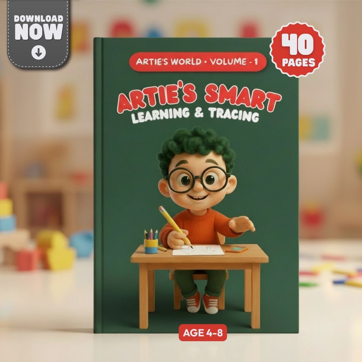 Artie™ Smart Learning & Tracing Book | Volume 1 | Premium Digital Download