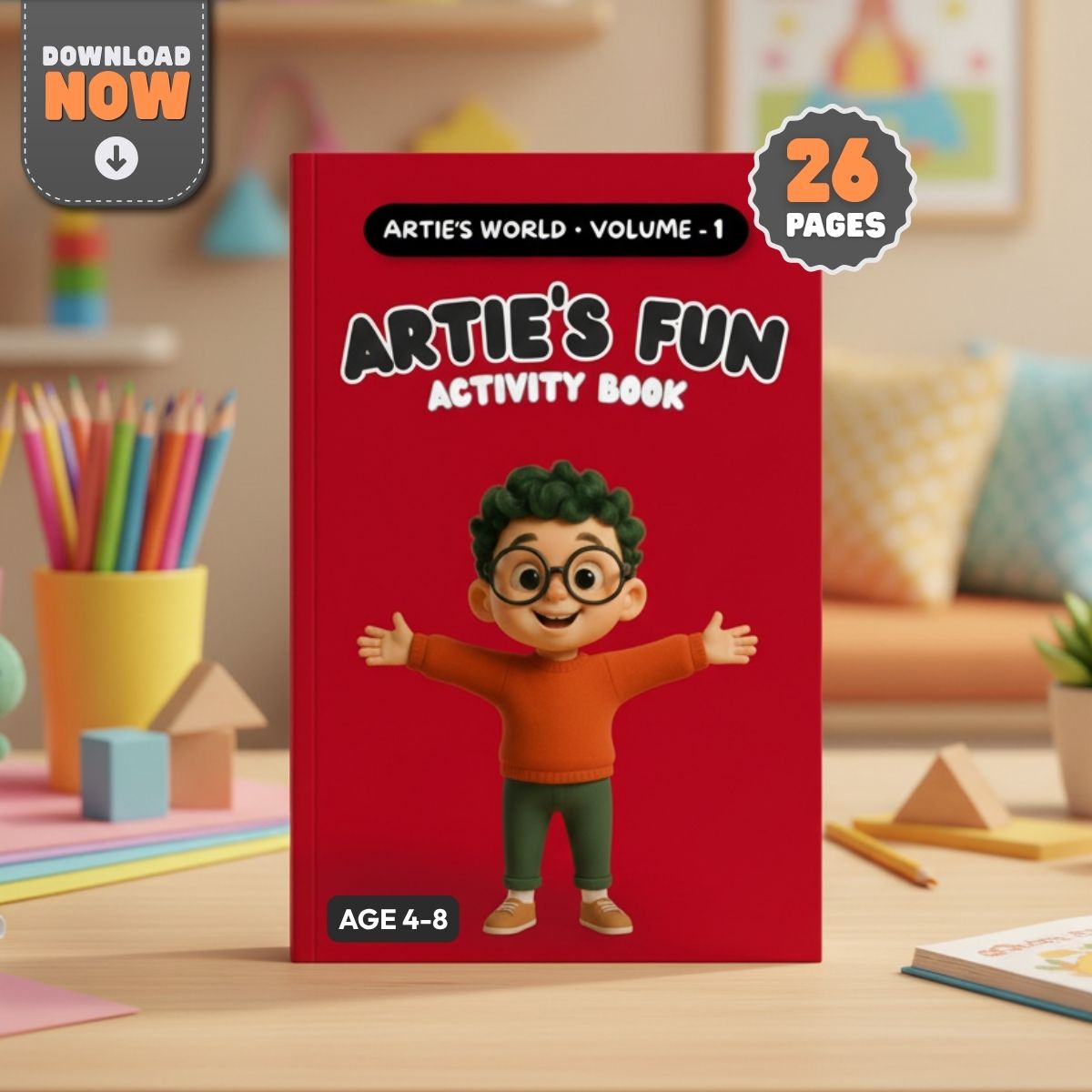 Artie™ Fun Activity Book | Volume 1 | Premium Digital Download