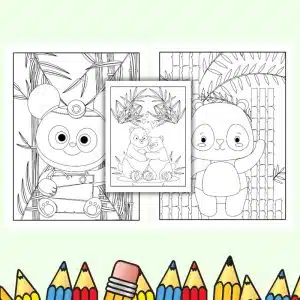 panda coloring book