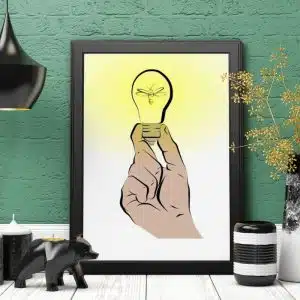 Hand Holding Light Bulb Hand Holding Light Bulb