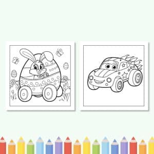 Vroom Vroom! Vehicles Coloring Book for Kids