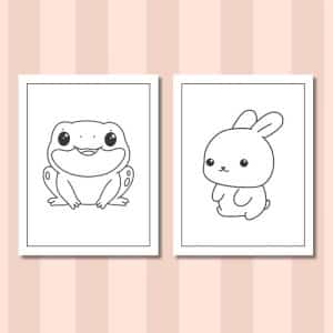 Kawaii Animal Coloring Book for Kids | Fun Printable Download