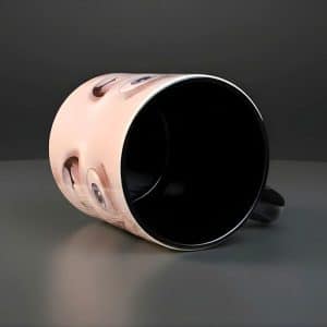 Goofy Grin 3D Art Mug with a big smiley face cartoon design